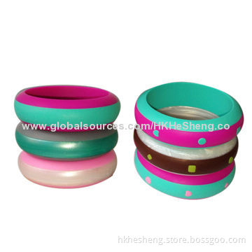 2014 Characteristic Creative Food-grade Silicone Bracelets, Nontoxic and BPA-free